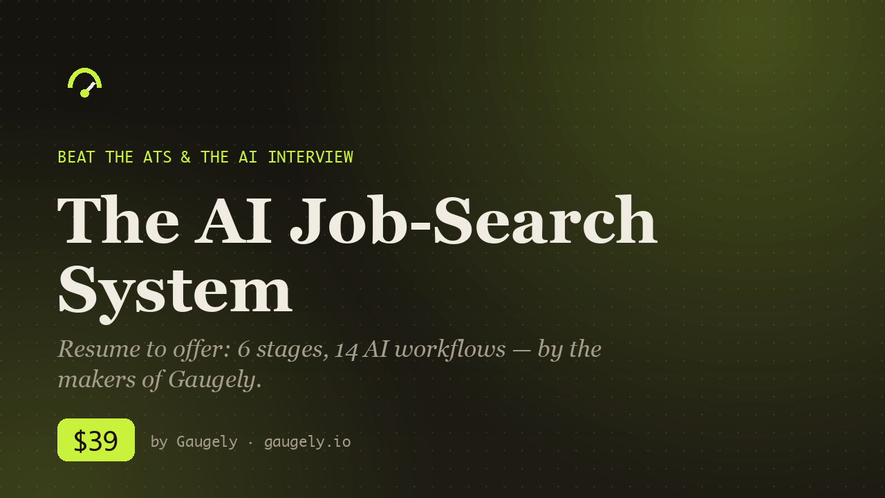 The AI Job-Search System — by Gaugely