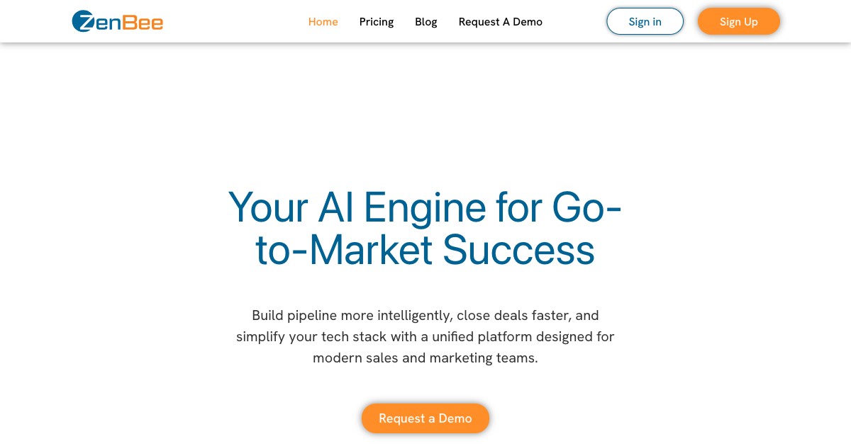ZenBee — AI engine for go-to-market success